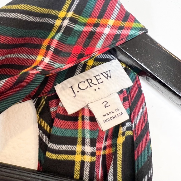 J. Crew Plaid Halter Top - Black, Red, Yellow - Picture 3 of 5